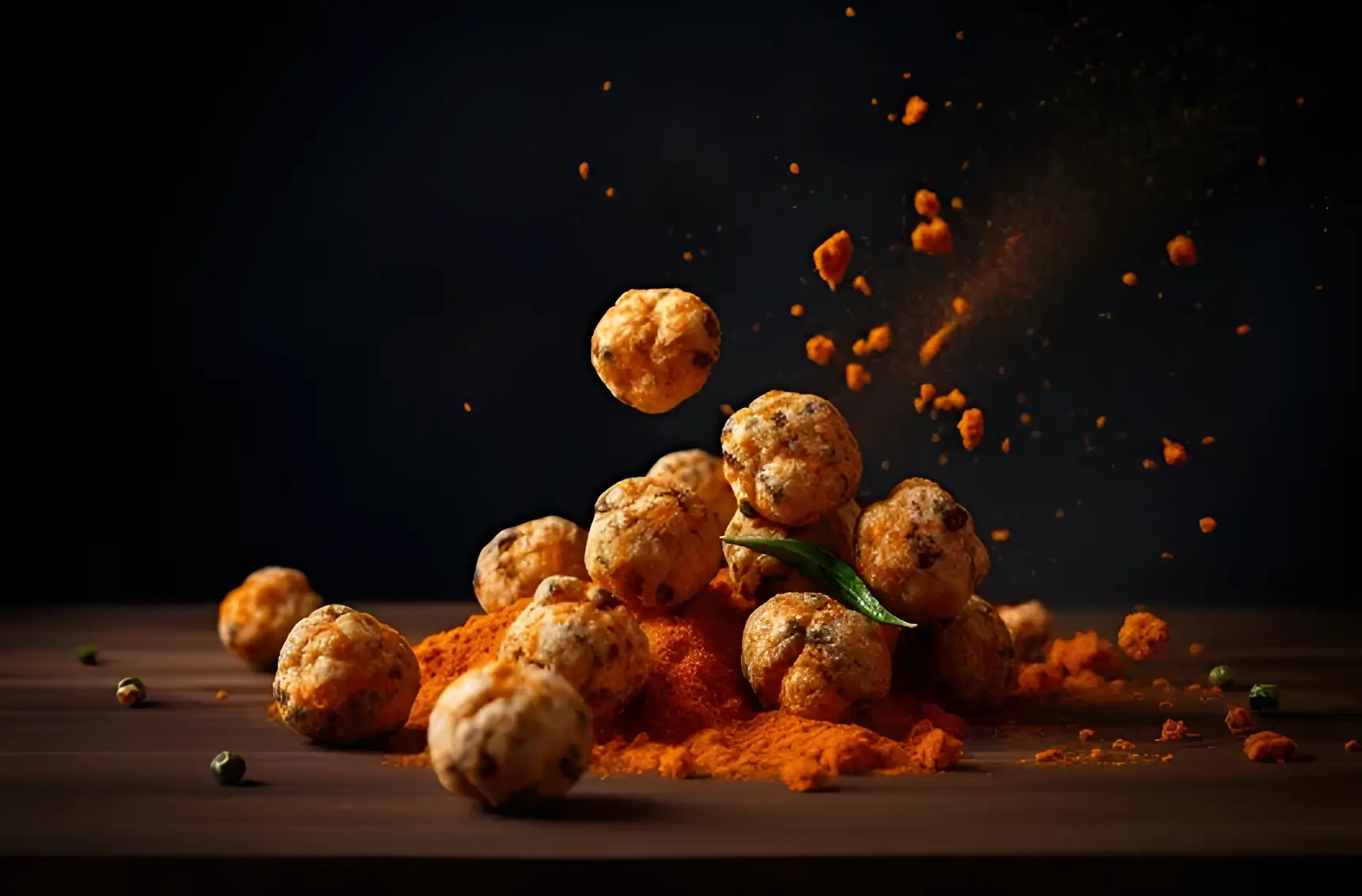 Makhana in hand showing healthy roasted fox nuts snack