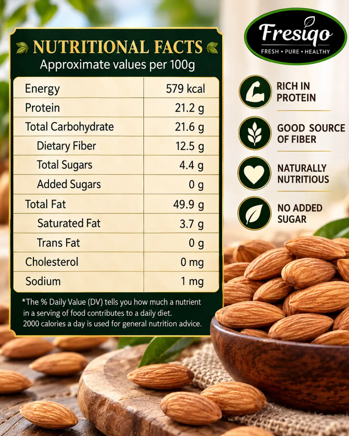 Almonds view 2